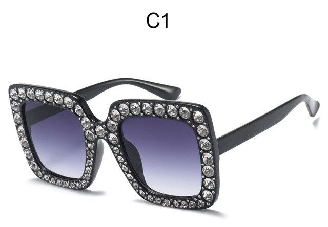 Luxury Diamond Square Sunglasses