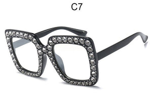 Luxury Diamond Square Sunglasses