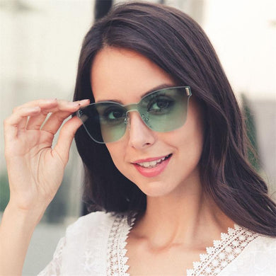 Cat Eye Sunglasses Rimless