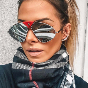 Metal Oversized Pilot Sunglasses