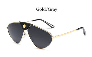 Metal Oversized Pilot Sunglasses