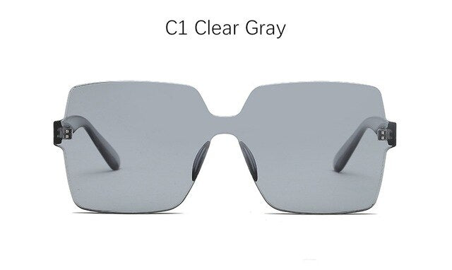 Square Rimless Sunglasses