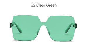 Square Rimless Sunglasses