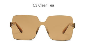 Square Rimless Sunglasses