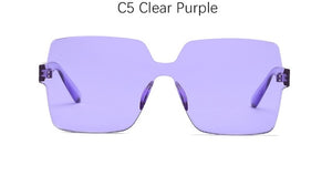 Square Rimless Sunglasses