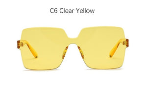 Square Rimless Sunglasses