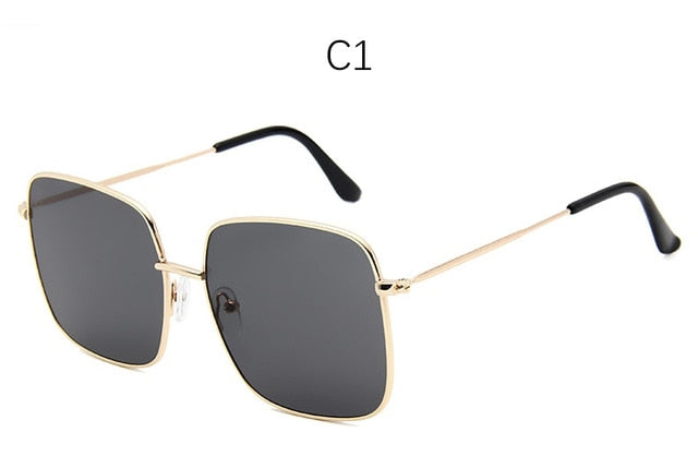 Luxury Square Mirror Sunglasses