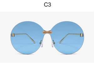 Oversizes Luxury Sunglasses Rimless